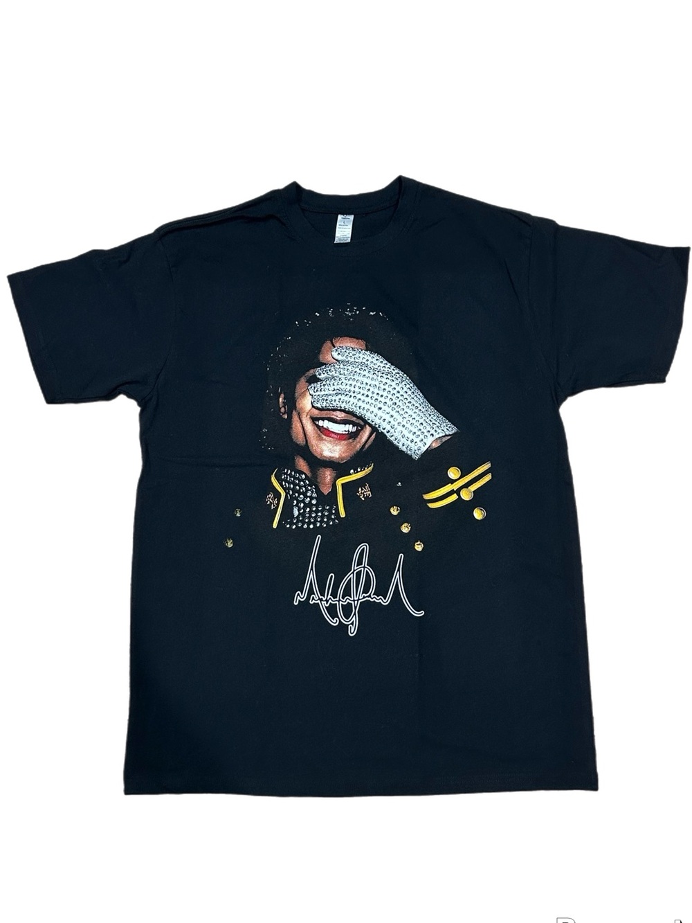 Michael Jackson Black Graphic Short-Sleeve Men's T-Shirt pop unisex